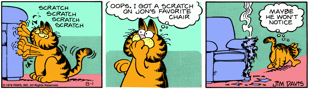 Garfield, August 1, 1978