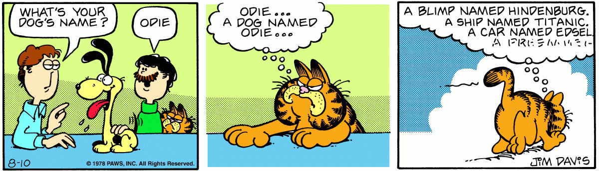 Garfield, August 10, 1978