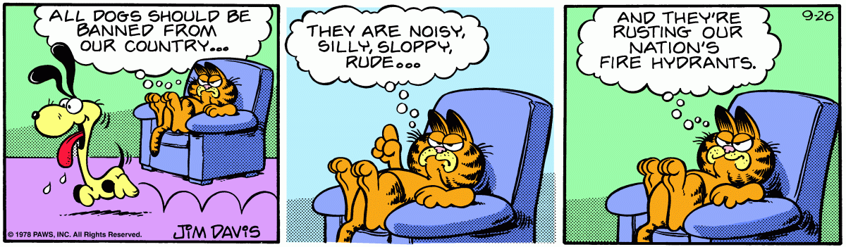Garfield, September 26, 1978