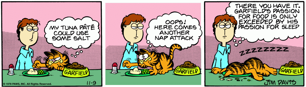 Garfield, November 9, 1978