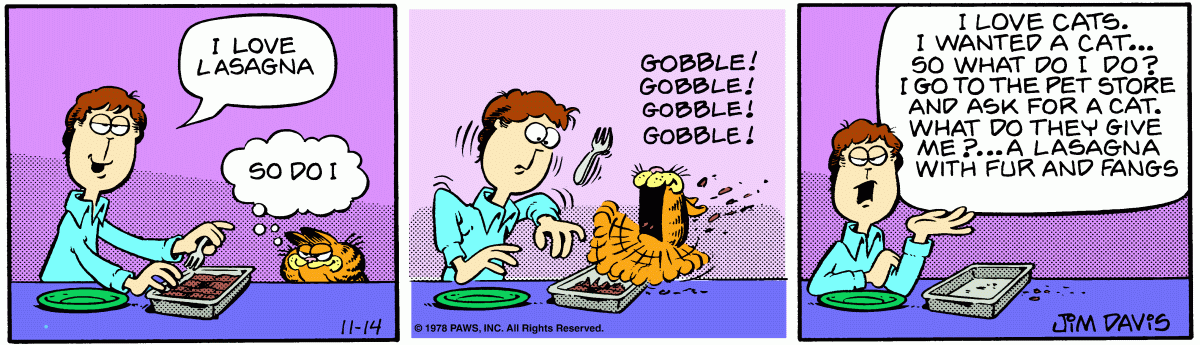 Garfield, November 14, 1978