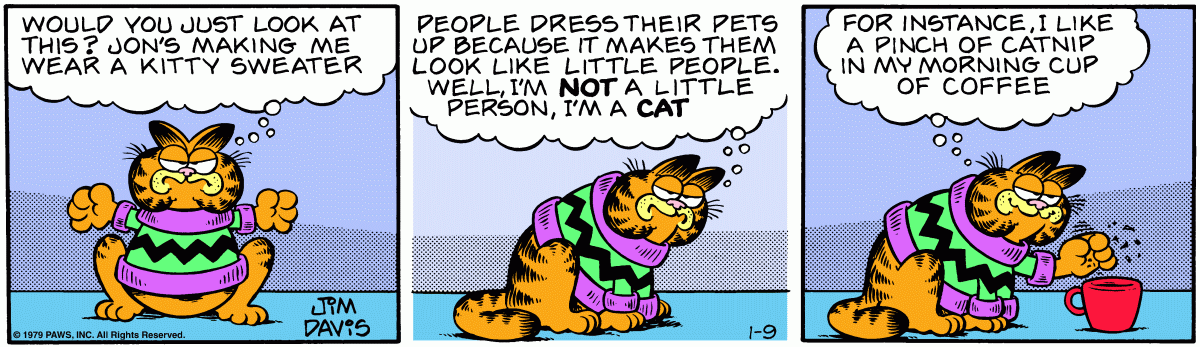 Garfield, January 9, 1979