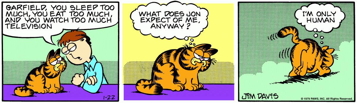 Garfield, January 22, 1979
