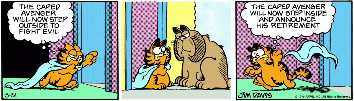 Garfield comic strip for Saturday, March 31, 1979