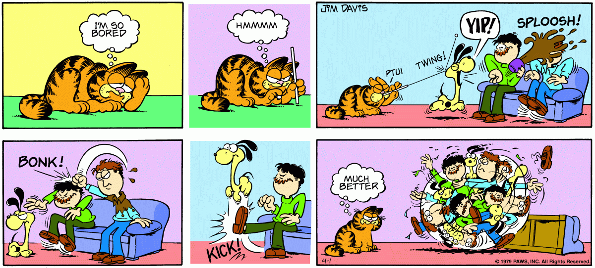 Garfield, April 1, 1979