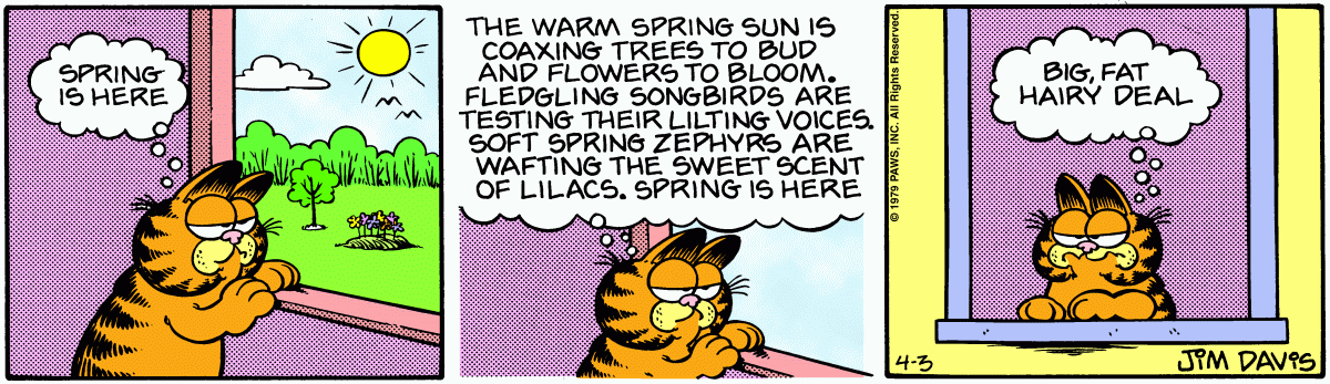 Garfield, April 3, 1979