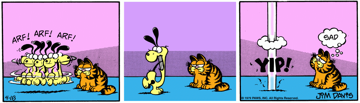 Garfield comic strip for Wednesday, April 18, 1979