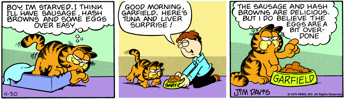 Garfield, April 30, 1979