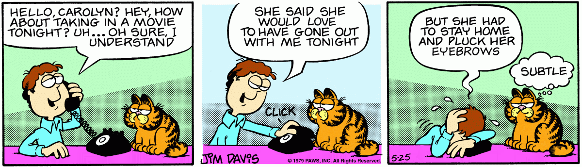 Garfield, May 25, 1979