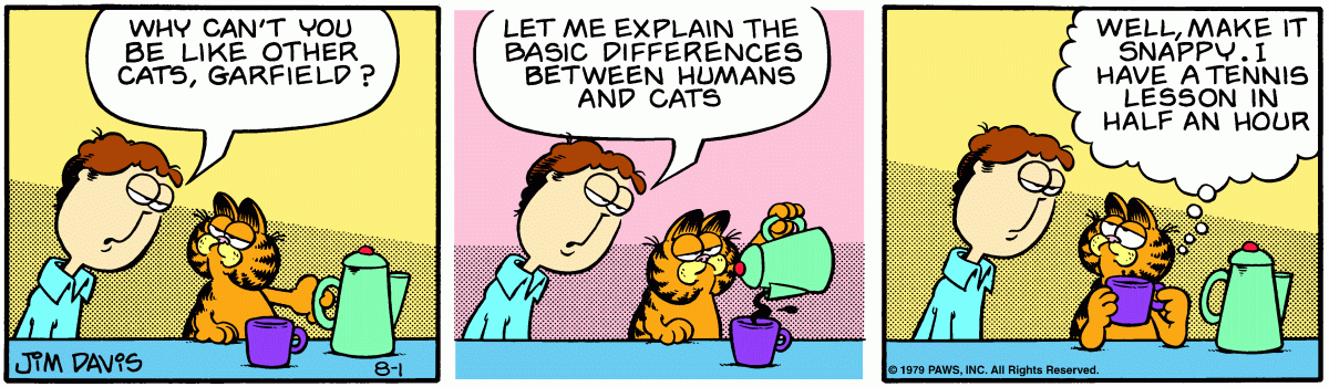 Garfield, August 1, 1979