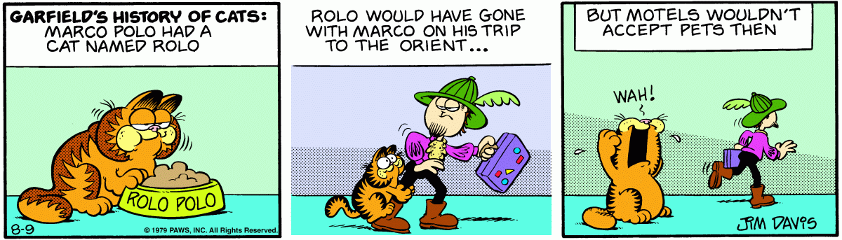 Garfield, August 9, 1979