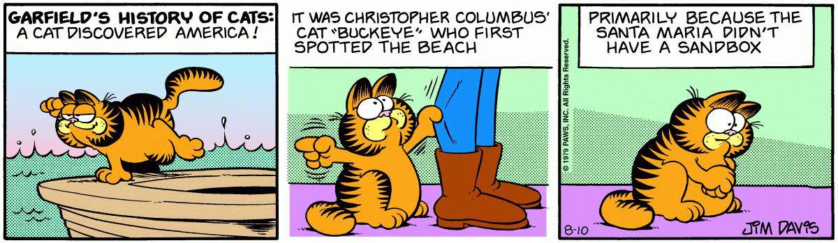 Garfield, August 10, 1979