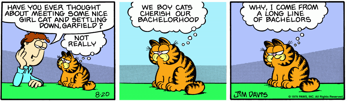 Garfield, August 20, 1979