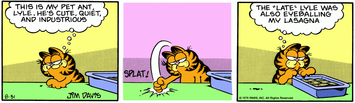 Garfield, August 31, 1979
