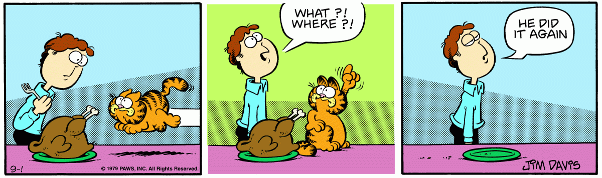 Garfield, September 1, 1979