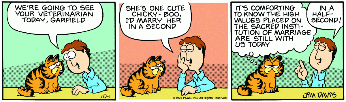 Garfield, October 1, 1979