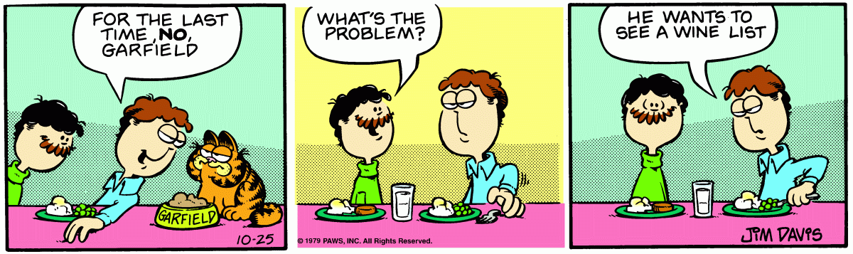 Garfield, October 25, 1979