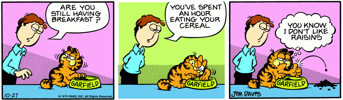 Garfield, October 27, 1979