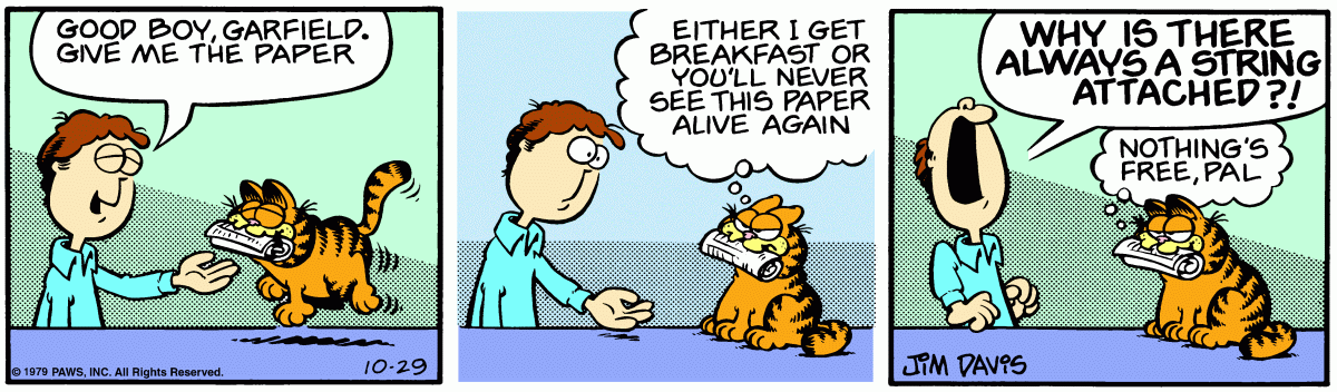 Garfield, October 29, 1979