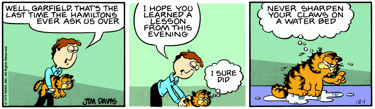 Garfield, December 1, 1979