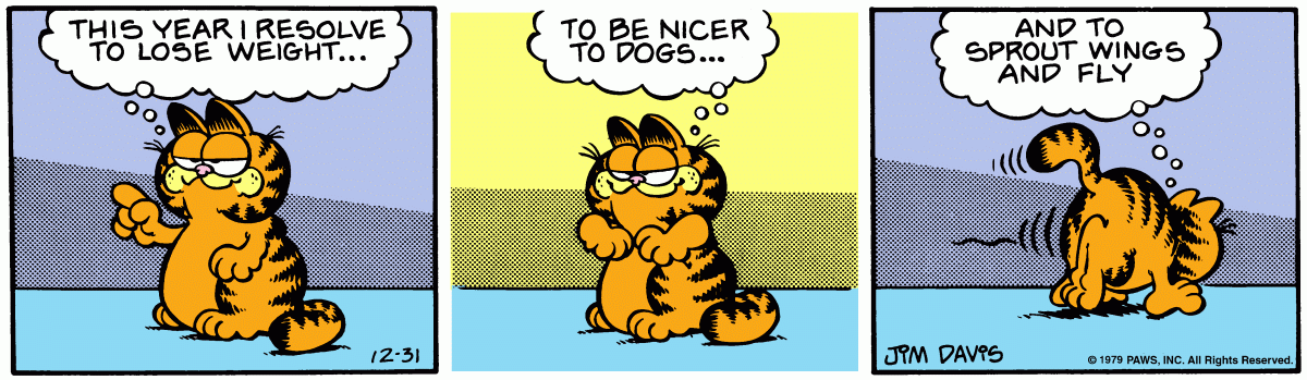 Garfield, December 31, 1979