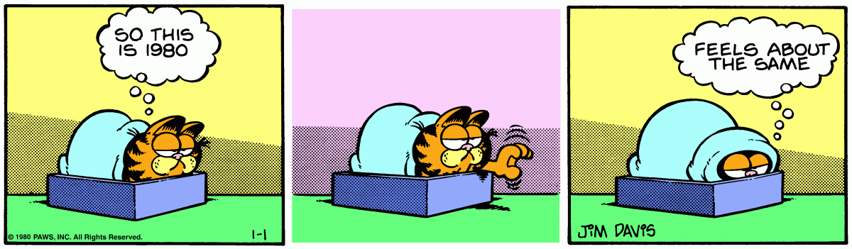 Garfield, January 1, 1980
