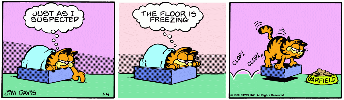 Garfield, January 4, 1980