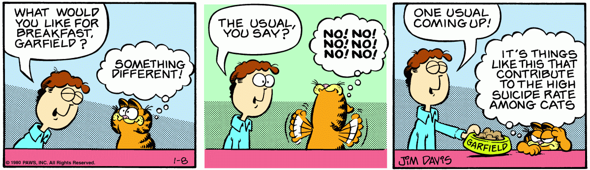 Garfield, January 8, 1980