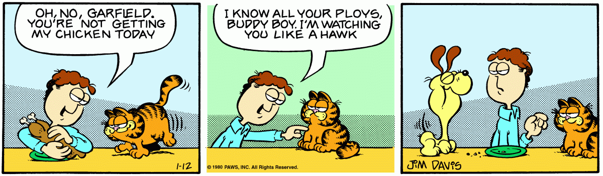 Garfield, January 12, 1980