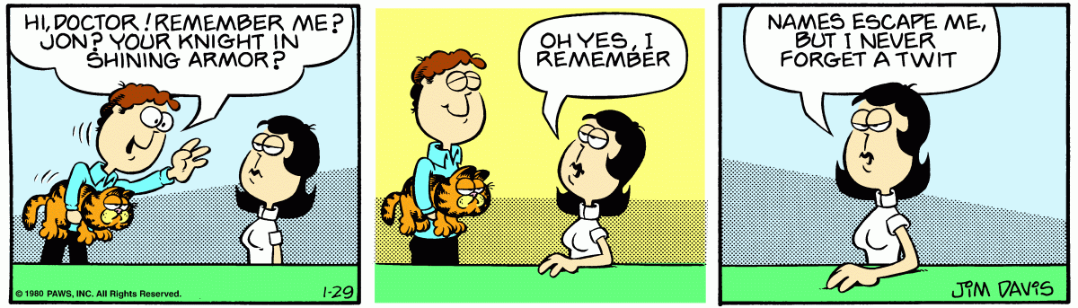 Garfield, January 29, 1980