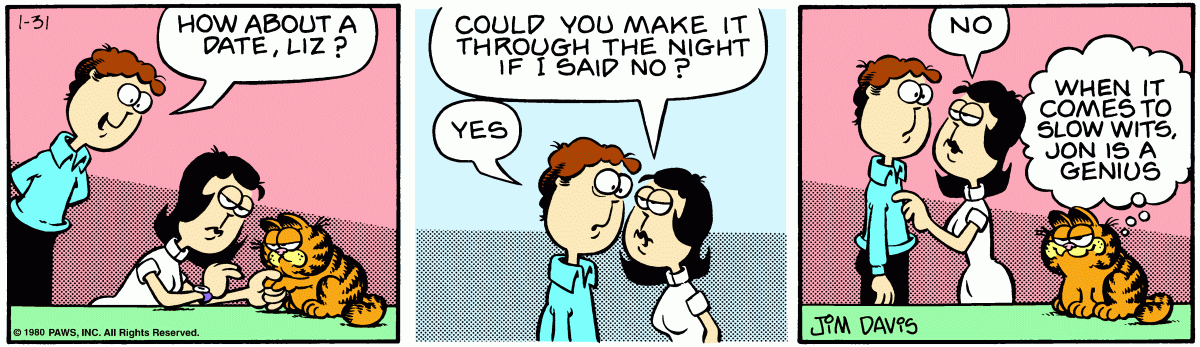 Garfield, January 31, 1980