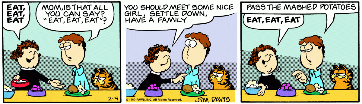 Garfield, February 14, 1980