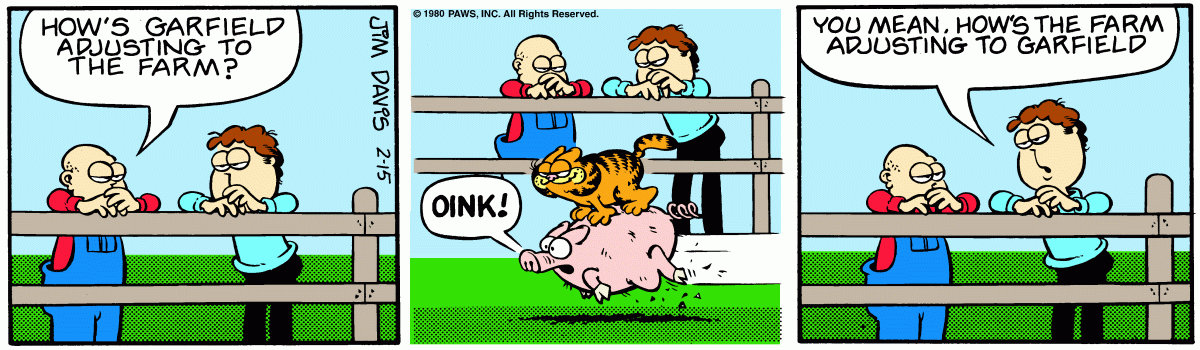 Garfield, February 15, 1980