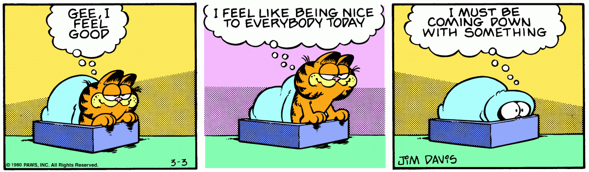 Garfield comic strip for Monday, March 3, 1980