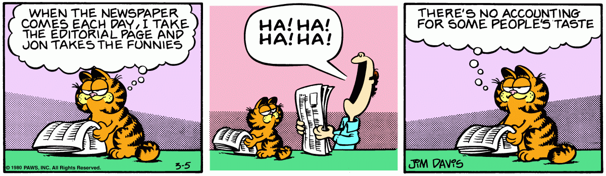 Garfield, March 5, 1980