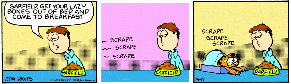 Garfield, March 17, 1980