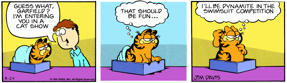 Garfield comic strip for Monday, March 24, 1980