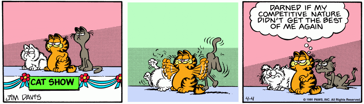 Garfield comic strip for Friday, April 4, 1980