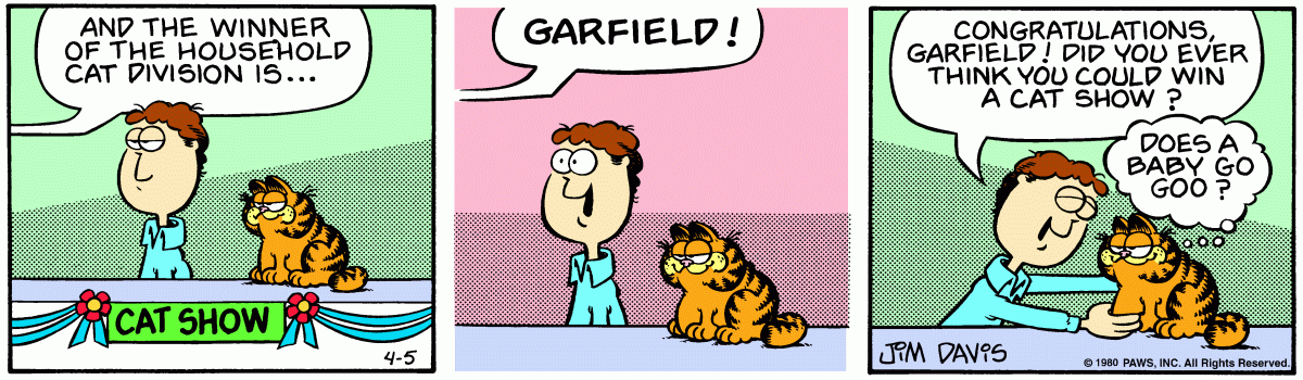 Garfield, April 5, 1980