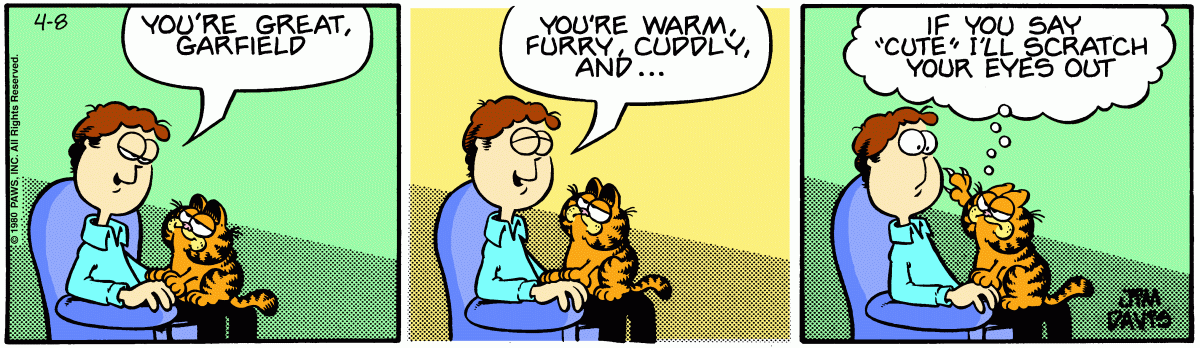 Garfield, April 8, 1980