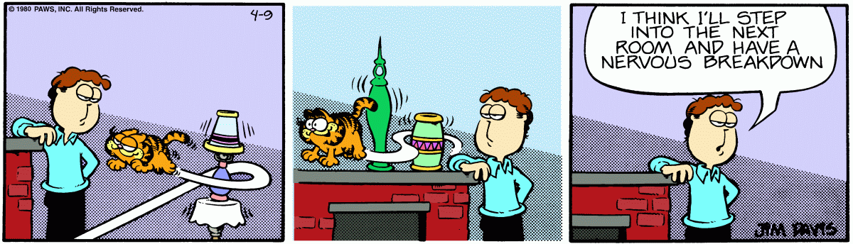 Garfield, April 9, 1980