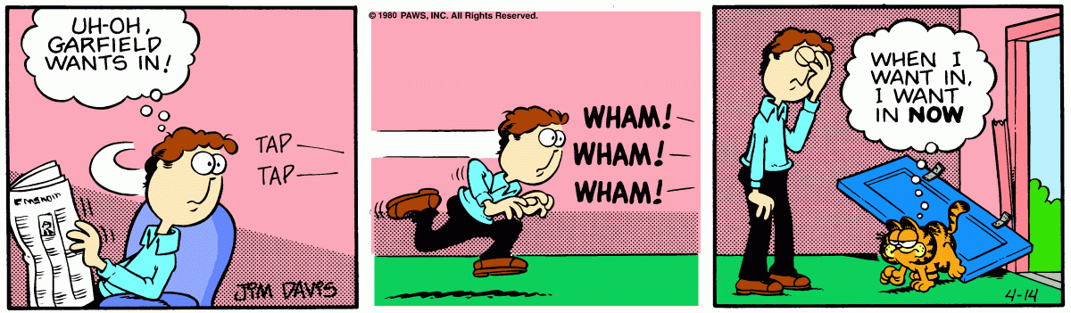 Garfield, April 14, 1980