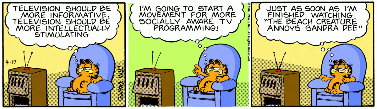 Garfield, April 17, 1980