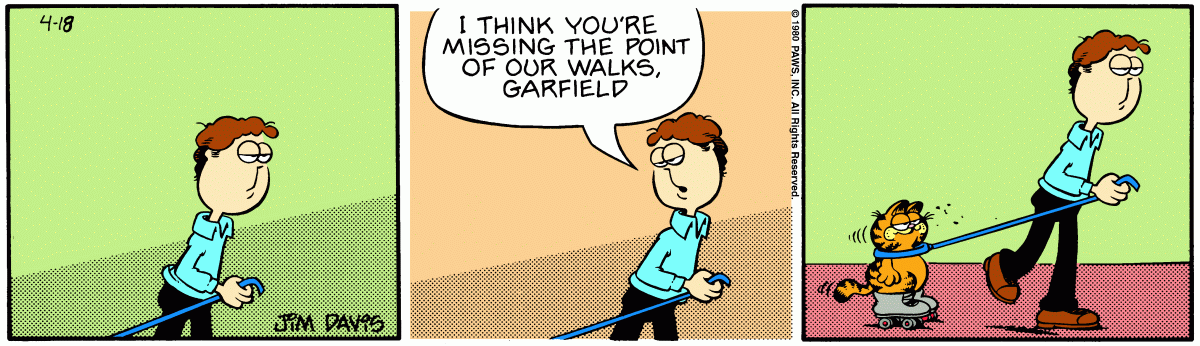 Garfield comic strip for Friday, April 18, 1980