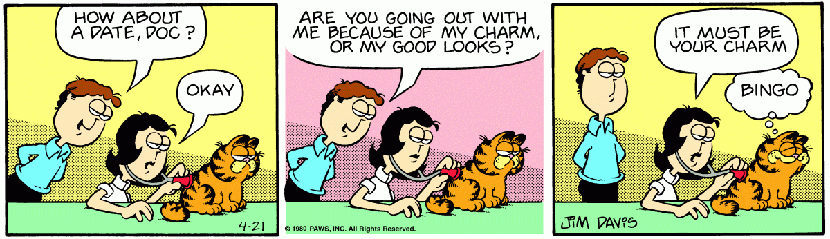 Garfield, April 21, 1980