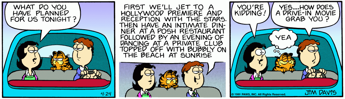 Garfield, April 24, 1980