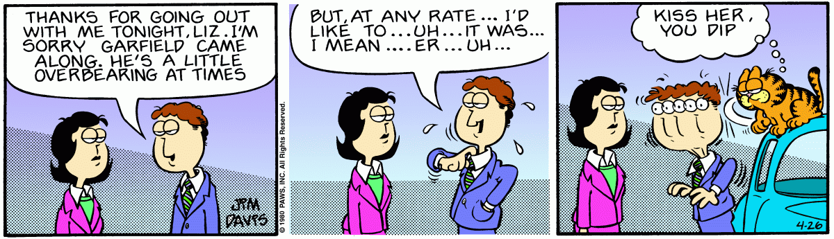 Garfield, April 26, 1980