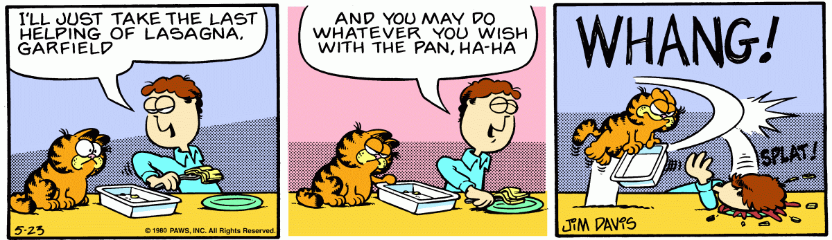 Garfield, May 23, 1980
