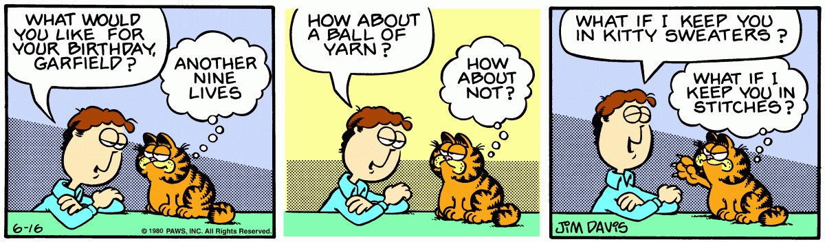 Garfield, June 16, 1980