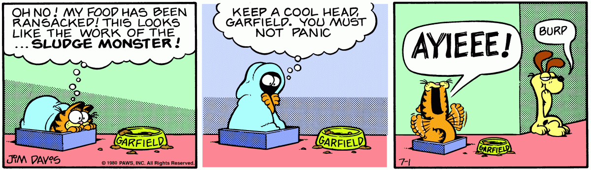 Garfield, July 1, 1980